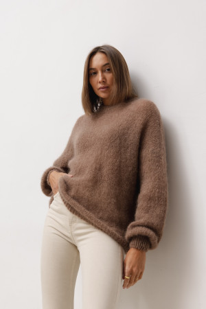 Maison Sweter Moherowy Chocolate