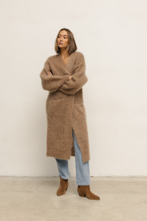 Coline Kardigan Moherowy Camel Premium