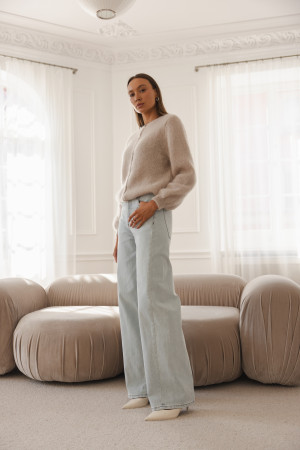 JK549 Spodnie Jeansowe Wide Leg
