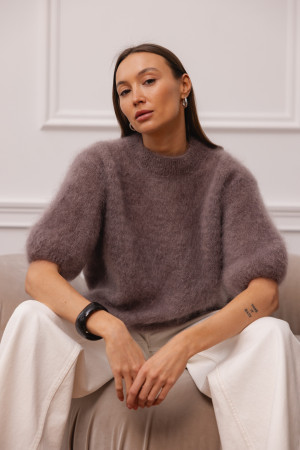 Steven Moherowy Sweter Mokka Premium