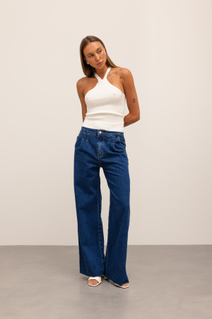 9028 Spodnie Jeansowe Wild Leg