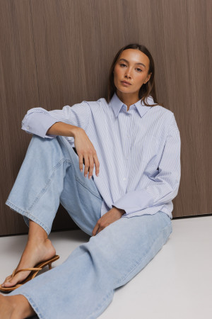 Camelia Koszula W Paski Blue