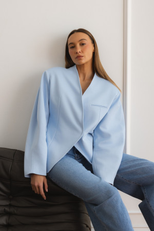 Magdalene Marynarka Oversize Blue