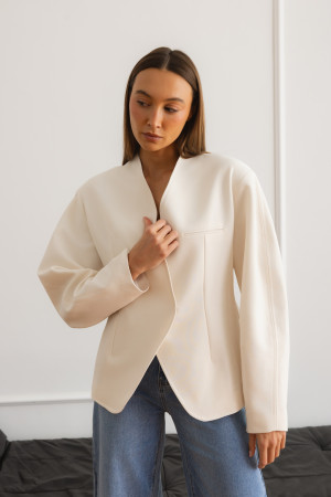 Magdalene Marynarka Oversize Ecru