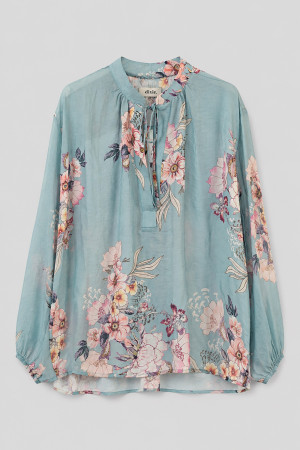 Fiorella Bluzka W Kwiaty Blue