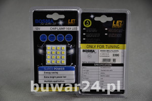 ŻARÓWKA /3390/ PANEL LED 12V 16xSMD WHITE