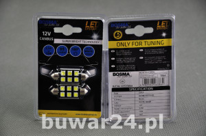 ŻARÓWKA /3864/12V LED 6xSMD SV8,5 WHITE CANBUS 2szt