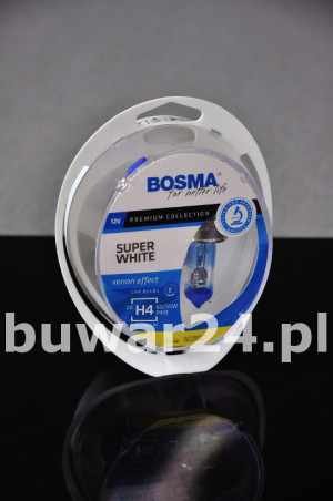 ŻARÓWKA/3462/SUPER WHITE 12V H4 60/55W P43t 2szt