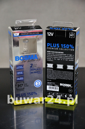 ŻARÓWKA/5462/ 12V H7 55W PLUS 150% Kpl. 2 szt