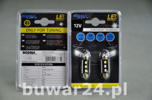 ŻARÓWKA/3772/12V LED 3xSMD SV8,5 WHITE 2szt