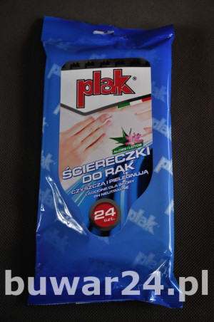 PLAK ŚCIERECZKA DO RĄK ALOES I LOTOS /24szt/
