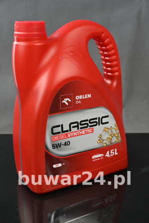 ORLEN OIL CLASSIC DIESEL SYNTHETIC 5W40 4,5L