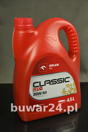 ORLEN OIL CLASSIC LIFE+ 20W50 4,5 L