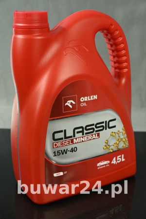 ORLEN OIL CLASSIC DIESEL MINERALNY 15W40 4,5L