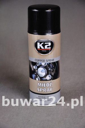 K2 MIEDŻ SPRAY 400ml wysokotem redukuje tarcie