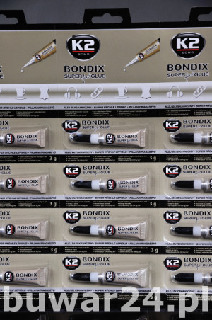 K2 BONDIX 3g Szybkoschnący klej do plastiku