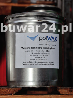 WAZELINA TECHNICZNA NISKOTOPLIWA 5L-4kg