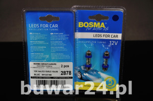 ŻARÓWKA /2878/ 12V 1xLED SV8,5 BLUE