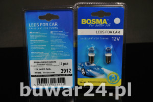 ŻARÓWKA /3912/ 12V 1xLED BA9s WHITE ( 2W )