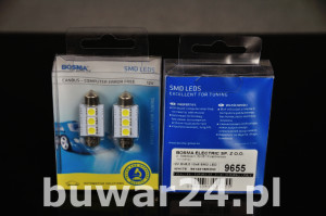 ŻARÓWKA /9655/ 12V SMD LED SV 8,5 WHITE