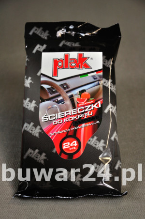 PLAK ŚCIERECZKA DO KOKPITU MAT GREJFRUT 24 szt