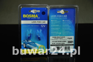 ŻARÓWKA /3981/ 12V 1xLED T05 BLUE (1,2W BC)