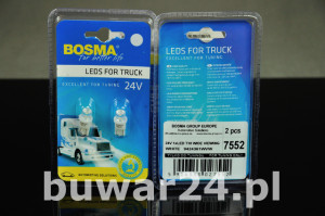 ŻARÓWKA /7552/ 24V 1xLED T10 WHITE (5W BC)