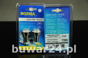 ŻARÓWKA /7255/ 24V 5xLED BA15s WHITE