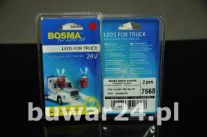 ŻARÓWKA /7668/ 24V 1xLED B8,5d RED STAN