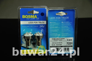 ŻARÓWKA /7231/ 24V 5xLED BA15s BLUE standa