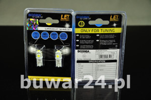 ŻARÓWKA /4168/ 12V LED 4xSMD 5050 T10 WHITE 2szt