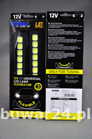 LAMPA UNIWERS.LED 12V 1xCOB BIAŁA 6000K 260mm