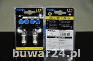 ŻARÓWKA /3901/ 12V 6xLED SV8,5 6000K biały