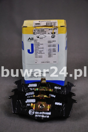 KLOCKI HAMULCOWE JURID 571915D VW POLO/VENTO 1,9SDI 95>