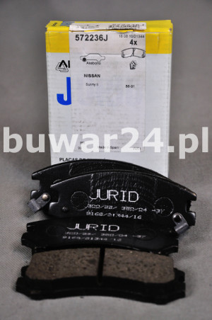 KLOCKI HAMULCOWE JURID 572236J NISSAN WVA 21344
