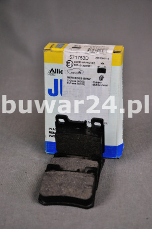 KLOCKI HAMULCOWE JURID 571753D MERCEDES SERIA 190/200 T