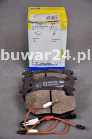 KLOCKI HAMULCOWE JURID 571524D PEUGEOT 106 P.