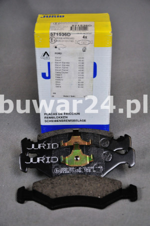 KLOCKI HAMULCOWE JURID 571536D FORD/KIA FIESTA/ESCORT P.