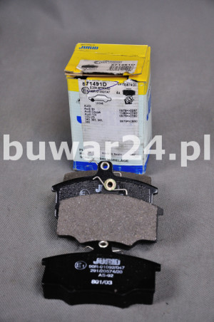 KLOCKI HAMULCOWE JURID 571491D AUDI/VOLVO 80/100 P.