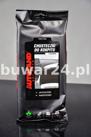 CHUSTECZKI do kokpitu super połysk PREMIUM CZARNE 25 szt