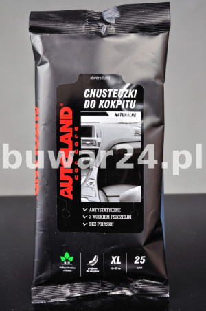 CHUSTECZKI do kokpitu naturalne PREMIUM CZARNE 25 szt