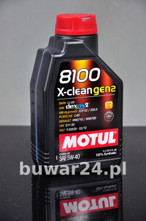 MOTUL 8100 X-CLEAN GEN2 5W40 1L