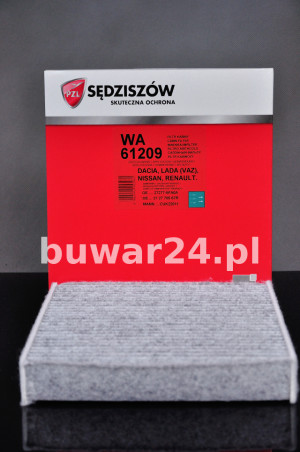 FILTR KABINOWY WĘGLOWY WA61-209 / WA61209