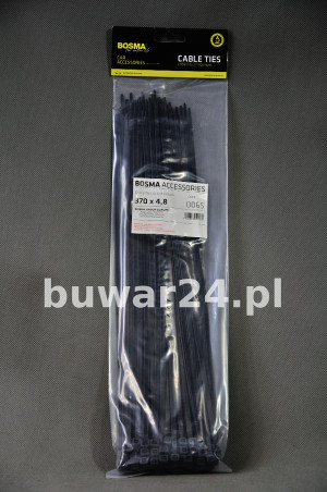 BOSMA OPASKA ZACISKOWA 4,8x370 mm Trytytki czarne