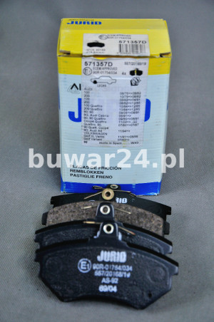 KLOCKI HAMULCOWE JURID 571357D AUDI 80, 100 VW PASSAT