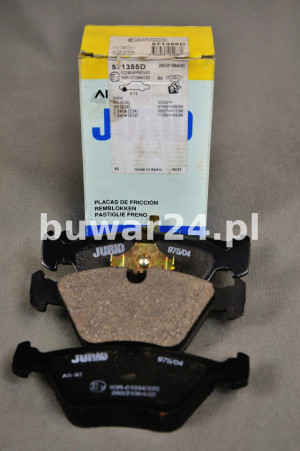 KLOCKI HAMULCOWE JURID 571355D BMW SERIA 5-7