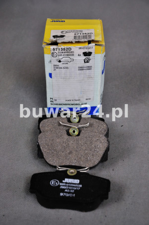KLOCKI HAMULCOWE JURID 571352D BMW SERIA 3 PRZÓD