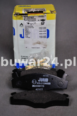 KLOCKI HAMULCOWE JURID 571316D SEAT - VW