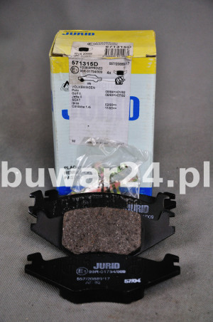 KLOCKI HAMULCOWE JURID 571315D SEAT - VW