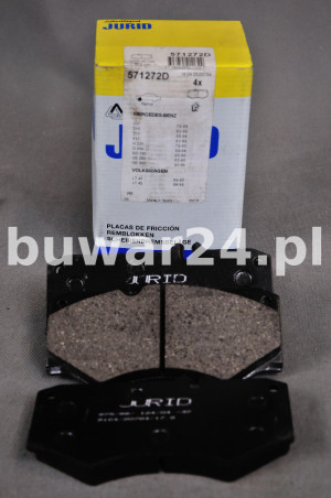 KLOCKI HAMULCOWE JURID 571272D MERCEDES - VW PRZÓD